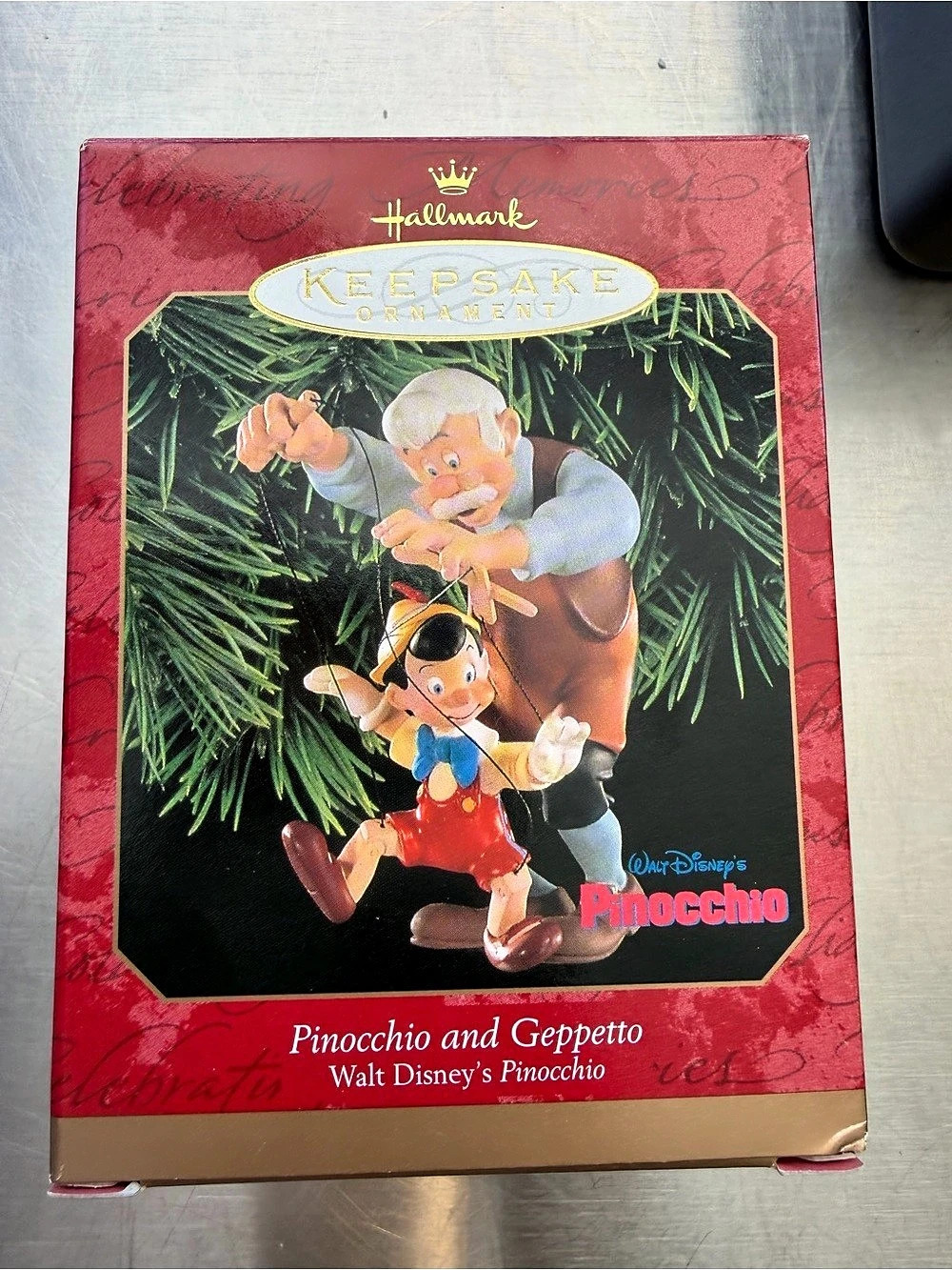 Hallmark Pinocchio and Geppetto Keepsake Ornament Box